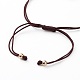 Bracelet de perles tressées en cordon de nylon ajustable BJEW-JB05828-04-3
