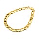 Trendy 304 Stainless Steel Figaro Chain Bracelets STAS-A028-B016-2