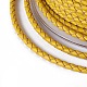 編み紐  革のアクセサリーコード  ジュエリーDIY製版材料  ゴールデンロッド  3mm  約10.93ヤード（10m）/ロール WL-I004-3mm-C-10-3