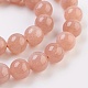 Chapelets de perles de sunstone naturelle naturelles G-F568-005-8mm-3