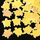 装飾アクセサリー  ポリ塩化ビニールのプラスチック製のスパンコール/スパンコールビーズ  カメ  ゴールド  8x7x0.3mm  約25000個/500g PVC-T003-03G-1