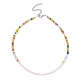 3Pcs 3 Color Natural Quartz Crystal & Glass Seed Beaded Necklaces Set NJEW-JN04344-3