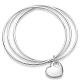 Exquisite Brass Heart Charm Bangles For Women BJEW-BB12414-1