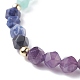 Thème chakra perles de pierre naturelle bracelets extensibles pour fille femmes BJEW-JB07244-4