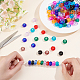 SUNNYCLUE 100Pcs 10 Colors Glass European Beads GPDL-SC0001-03-4