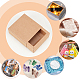 Benecreat 20 confezione scatola per cassetti in carta kraft scatole per confezioni regalo festival scatole per confezioni regalo gioielli per sapone caramelle per diserbo bomboniere scatole per confezioni regalo - marrone (3.26x3.26x1.3) CON-BC0004-32A-A-6
