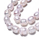 Fili di perle di perle d'acqua dolce coltivate naturali PEAR-N012-09B-3