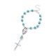 Alloy Cross Charm Bracelets BJEW-TA00423-01-1