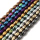 Electroplated Strong Magnetic Synthetic Hematite Beads Strands G-P518-02-1