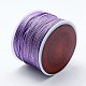 ポリエステルコード  ジュエリー製作用メタリック糸  スミレ  1mm  約87.48ヤード（80m）/ロール NWIR-I011-B01-2