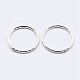925 anillos redondos de plata esterlina STER-F036-03S-0.9x5-2