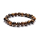 Bracelets extensibles avec perles en œil de tigre B072-7-1