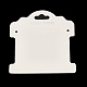 紙のアクセサリーディスプレイカード  ネックレス ブレスレット ヘアゴム ディスプレイカード  長方形  ホワイトスモーク  10.1x9.6x0.05cm  穴：3mm CDIS-M005-13-1