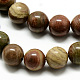 Chapelets de perles en jaspe arc-en-ciel rouge G-Q462-49-6mm-2