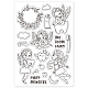 GLOBLELAND World Tooth Day Theme Clear Stamps Tooth Fairy Silicone Clear Stamp Seals for Cards Making DIY Scrapbooking Photo Journal Album Decor Craft DIY-WH0167-56-636-8
