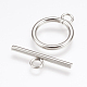 304 Stainless Steel Toggle Clasps X-STAS-F114-04P-C-1