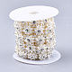 Hilo de guirnalda de cuentas de perlas de imitación de plástico abs AJEW-S073-31-2