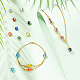 Pandahall elite 60 pièces 10 couleurs perles de lampwork de fleurs intérieures lumineuses faites à la main LAMP-PH0001-22B-4