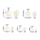 50 pièces 5 pendentifs en coquille d'eau douce de style SHEL-CJ0001-22-2