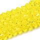 Chapelets de perles en verre transparente  &nbsp;EGLA-A039-T6mm-D21-1