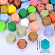 Hexagonal Silicone Beads SI-JX0020A-33-2