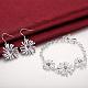 Trendy Silver Plated Brass Cubic Zirconia Bridal Party Jewelry Sets SJEW-BB12251-2