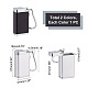 Unicraftale posacenere portatile in lega di alluminio 2 pz 2 colori con coperchio AJEW-UN0001-29-5