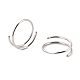 Двойное кольцо в носу для одиночного пирсинга AJEW-C010-02P-03-3