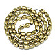 Electroplate Non-magnetic Synthetic Hematite Beads Strands G-S352-53B-01-2