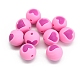 Round with Heart Pattern Food Grade Silicone Beads PW-WG95999-10-1
