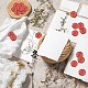 CRASPIRE 50pcs Red Wax Seal Stickers Lavender Self Adhesive Wax Seal Stamp Stickers Plant Envelope Wax Stickers for Wedding Invitation Scrapbook DIY Craft Adhesive Waxing Party Gift Wrapping DIY-CP0007-98J-4