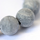 Hilos de cuentas de jaspe policromado natural esmerilado/piedra picasso/jaspe picasso X-G-E334-6mm-24-4