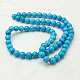 Chapelets de perles rondes en jade de Mashan naturelle G-D263-6mm-XS20-2