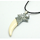 Leather Pendant Necklaces for Women NJEW-P127-052AS-2