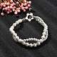 Bracelets de perles de coquille de forme infinie BJEW-TA00446-2