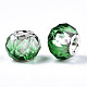 Backen von bemalten Glas europäischen Perlen DGLA-N033-05A-A04-2