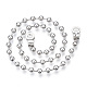 Iron Round Ball Chains with Bead Tips MAK-N034-006A-P-2