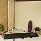 レーザーカットされた木製の壁の彫刻  トーラスウォールアート  家の装飾の瞑想のシンボル  ヨガぶら下げアートワーク  フラットラウンド  チャクラテーマ  310x6mm WOOD-WH0105-011-6