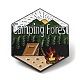 Outdoor Camping Theme with Word Back To Nature Enamel Pin JEWB-D020-02D-1