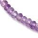 Bracelets de perles d'améthyste naturelle BJEW-JB06384-02-4
