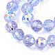 Transparentes perles de verre de galvanoplastie brins EGLA-N012-001-A01-3