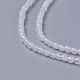 Chapelets de perles de jade naturel G-F596-46E-2mm-3