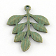 Leaf Zinc Alloy Pendants PALLOY-R065-118-FF-2