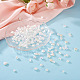 Biyun 500 pièces 10 perles d'imitation en plastique ABS de style KY-BY0001-02-8