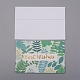 Ensemble de cartes de remerciement enveloppe et motif floral DIY-WH0161-23B-1