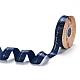 チロリアンテープ  片面印刷  ハートビート＆ワードラブユー模様  DIYギフト包装用  プルシアンブルー  1インチ（26mm）  約50ヤード/ロール（45メートル/ロール） OCOR-L043-A02-5