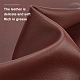模造革生地  衣類用アクセサリー  ココナッツブラウン  135x30x0.12cm DIY-WH0221-24C-6