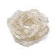 Bracciali con perline elastiche in pietra di luna bianca naturale BJEW-K213-C02-2