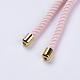 Nylon Twisted Cord Bracelet Making X-MAK-F018-13G-RS-4