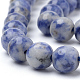 Natürliche blaue Fleck Jaspis Perlen Stränge G-Q462-99-6mm-3
